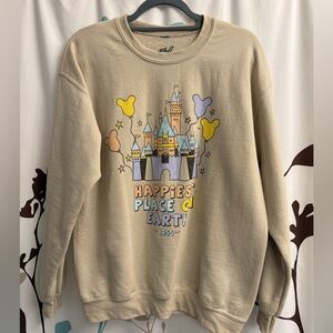 The lost bros like new happiest place crewneck sweatshirt medium